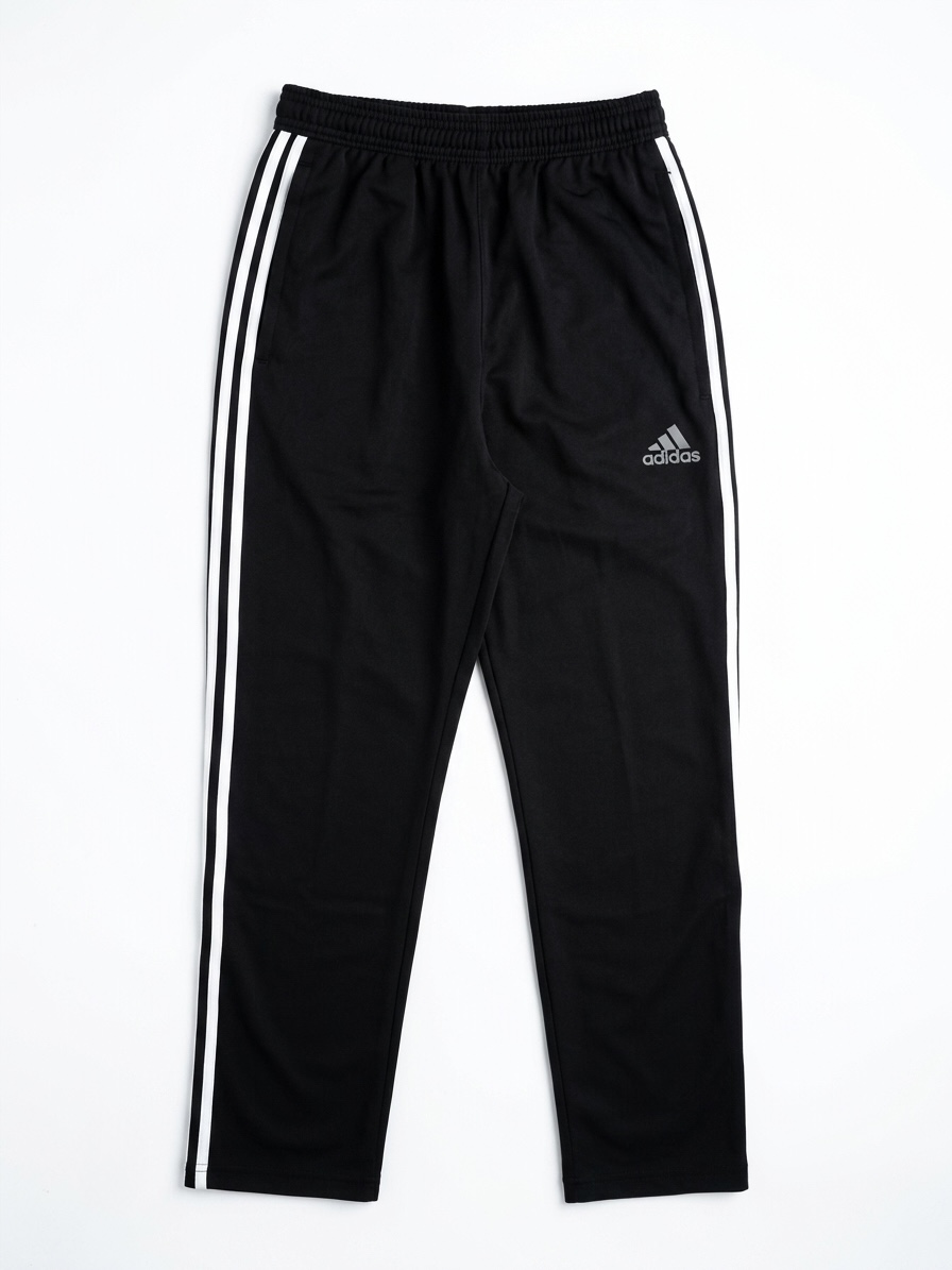 black-three-stripe-track-pants-front