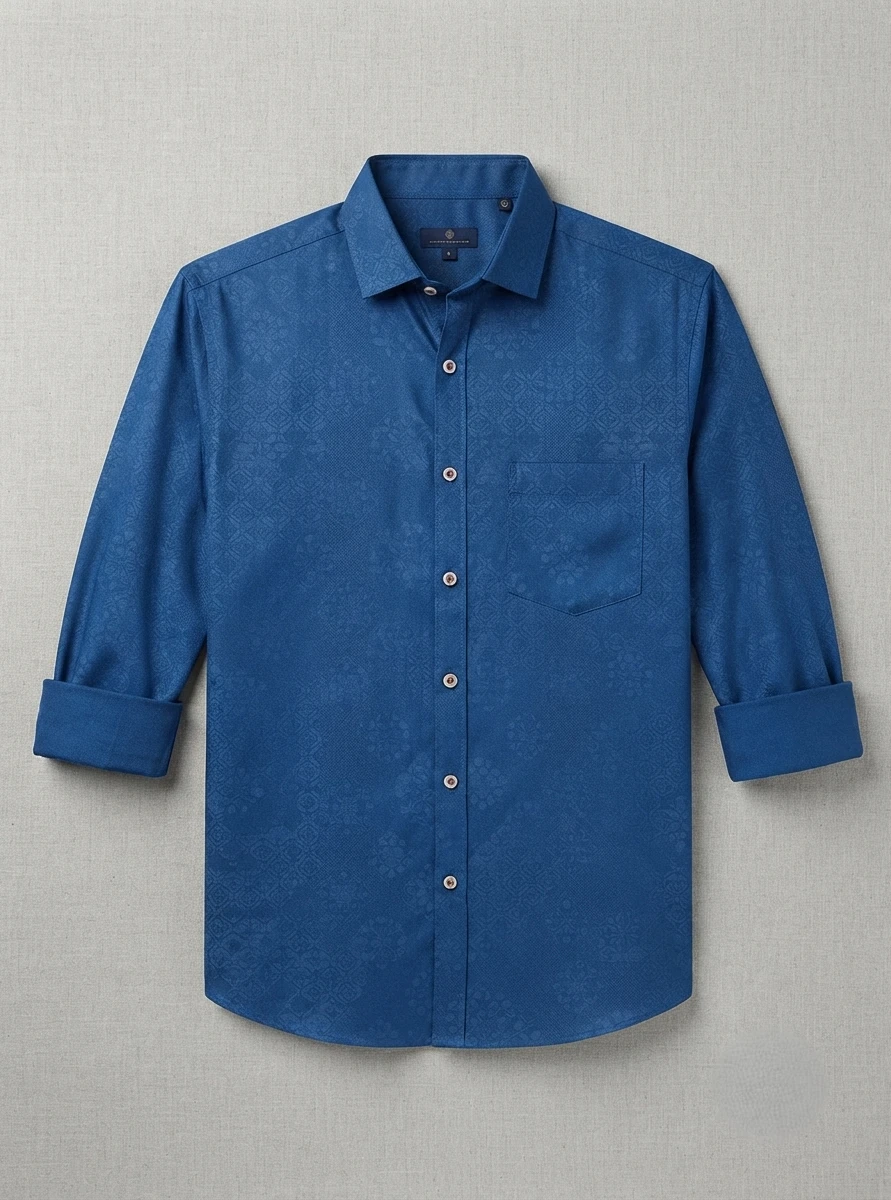 blue-jacquard-long-sleeve-shirt-front