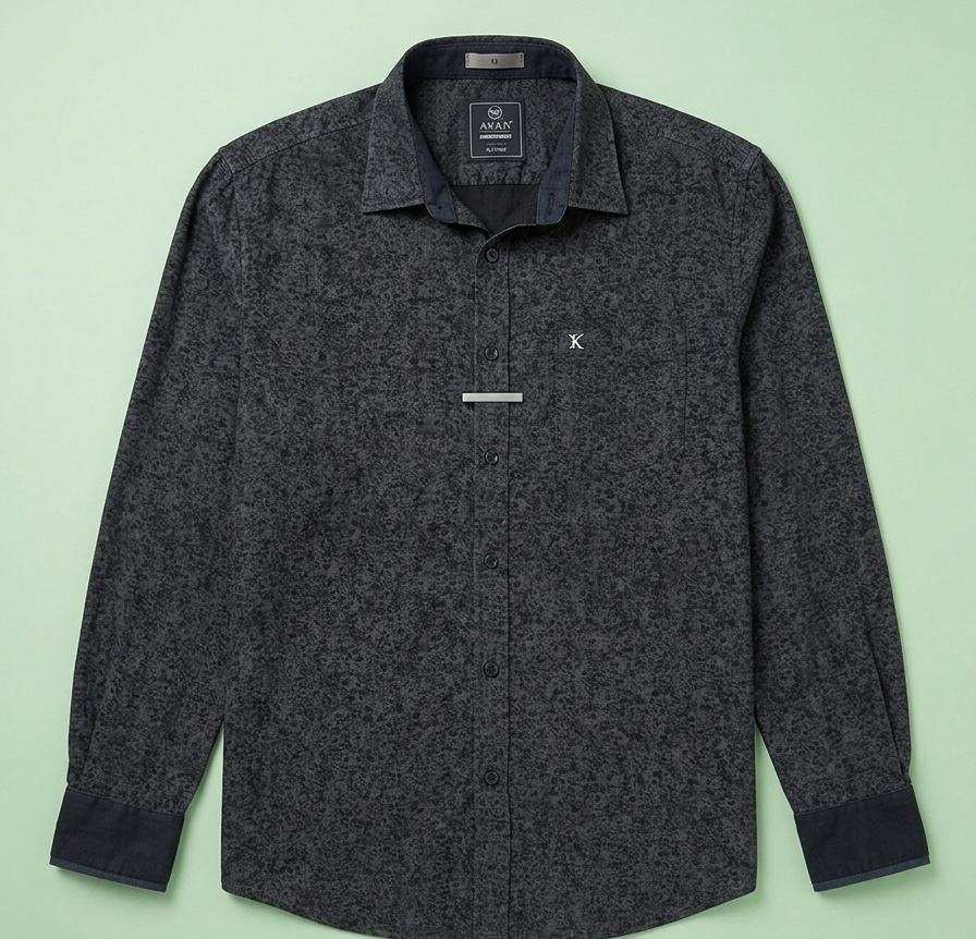 charcoal-textured-print-long-sleeve-shirt-front