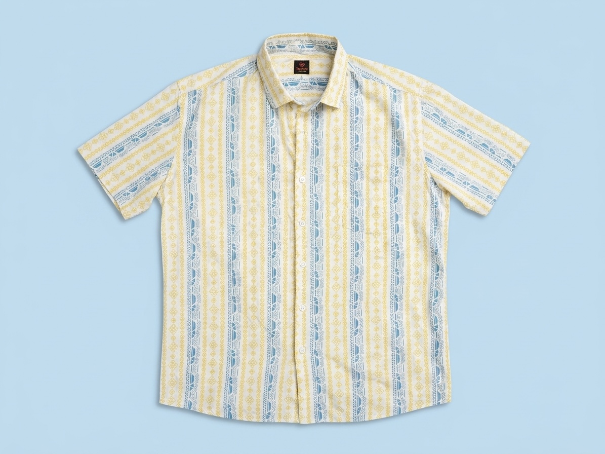 cream-border-stripe-short-sleeve-shirt-front