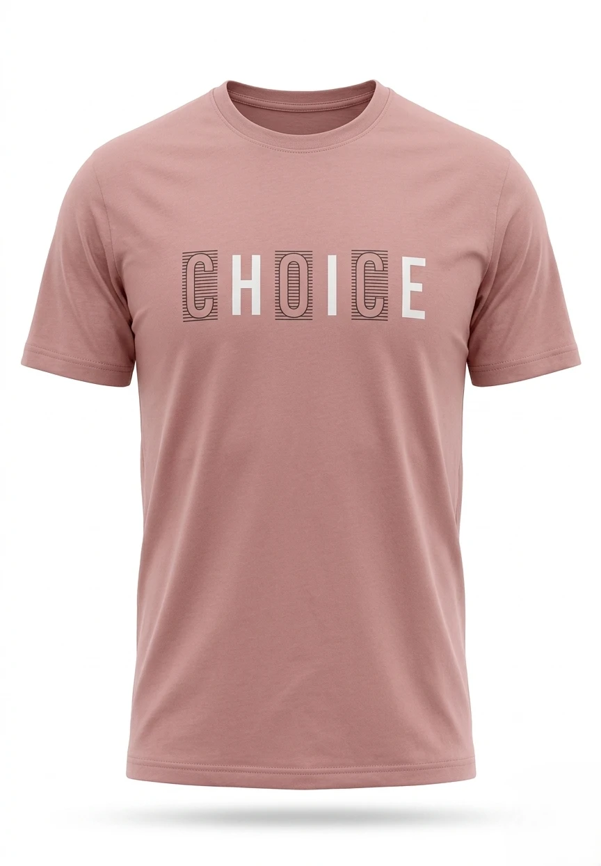 dusty-pink-choice-t-shirt-front