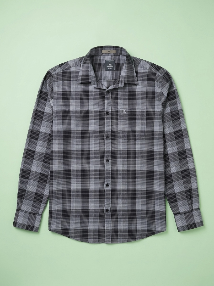 grey-check-flannel-casual-shirt-front