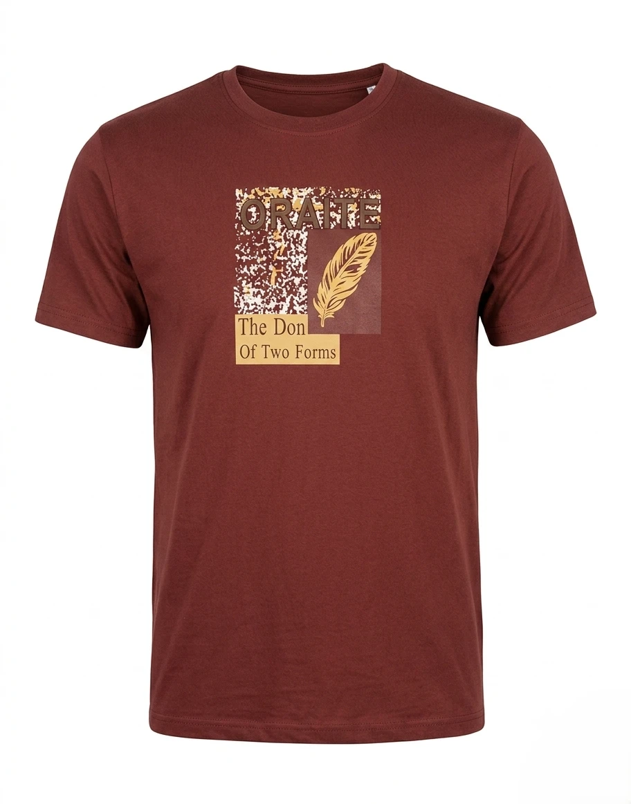 maroon-feather-graphic-t-shirt-front