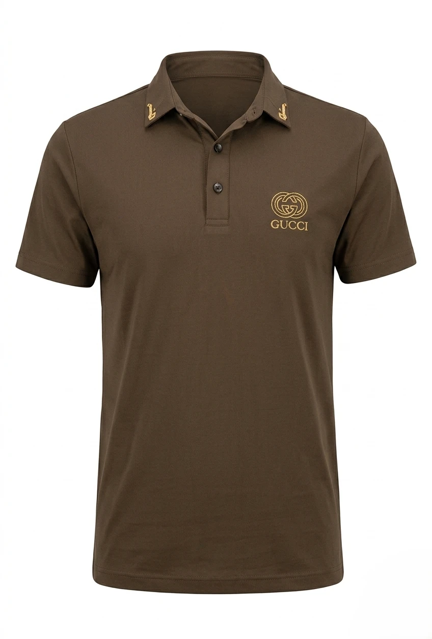 olive-embroidered-logo-polo-front