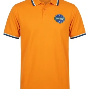 Orange Tipped Collar Polo