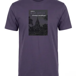 Purple Balance Photo Print T-Shirt