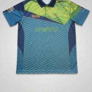 Teal Chevron Sports Polo