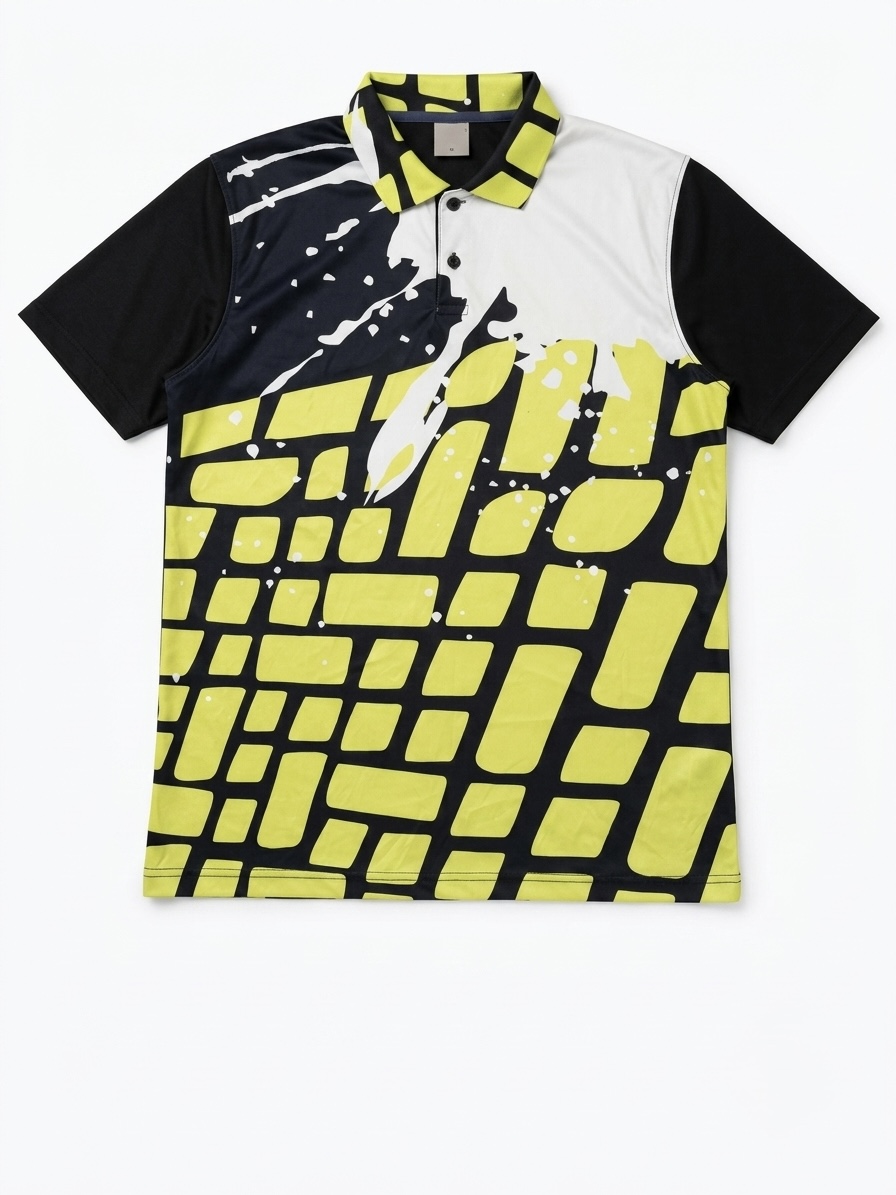 yellow-black-abstract-sports-polo-front